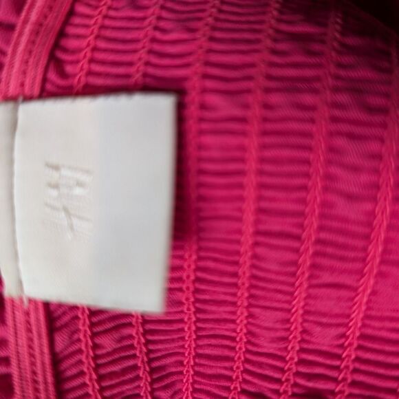 Fuchsia smocked strapless tube top sz S - Picture 5 of 12